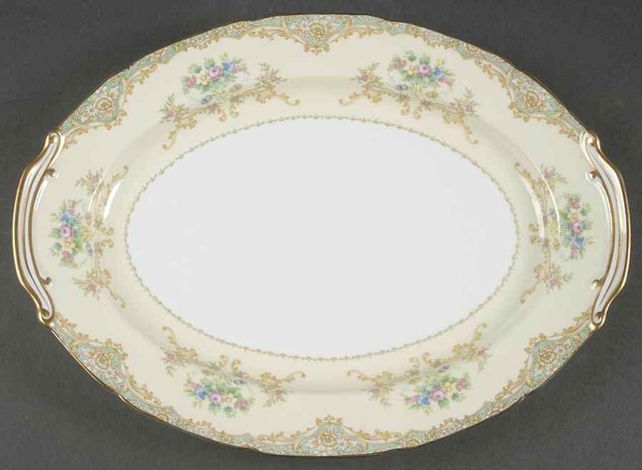 Janice 14" Oval Serving Platter by Noritake-1