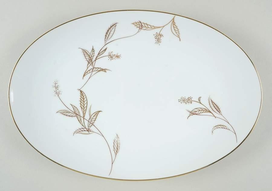 Jania 14" Oval Serving Platter by Noritake-1