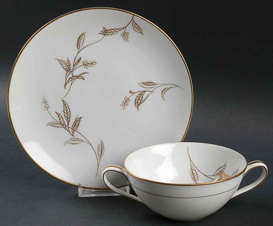 Jania Flat Cream Soup Bowl & Dessert Plate/Saucer Set by Noritake-1