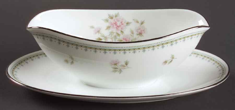 Jardine Gravy Boat with Attached Underplate by Noritake-1