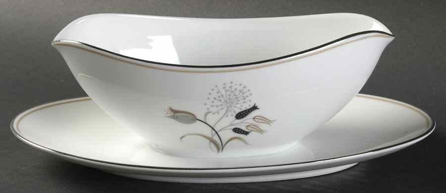 Jaris Gravy Boat with Attached Underplate by Noritake-1