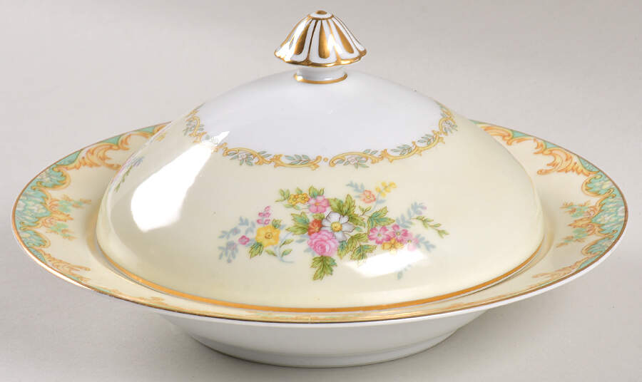 Jasmine Round Covered Butter by Noritake-1