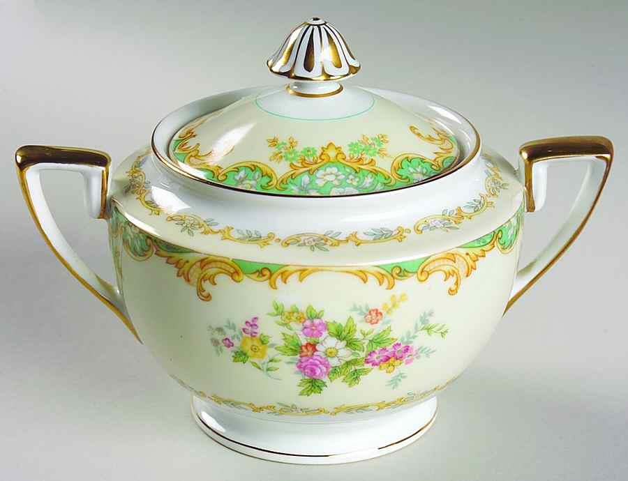 Jasmine Sugar Bowl & Lid by Noritake-1