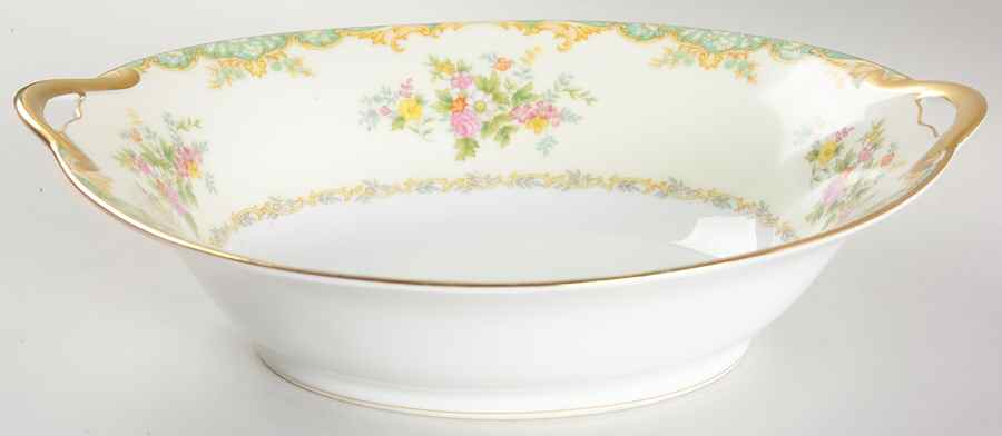 Jasmine 10" Oval Vegetable Bowl by Noritake-1