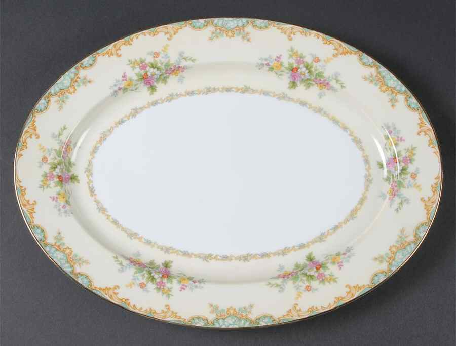 Jasmine 13" Oval Serving Platter by Noritake-1