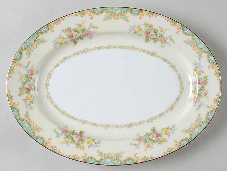 Jasmine 11" Oval Serving Platter by Noritake-1
