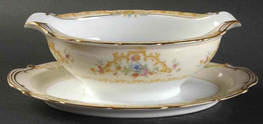 Jason Gravy Boat with Attached Underplate by Noritake-1