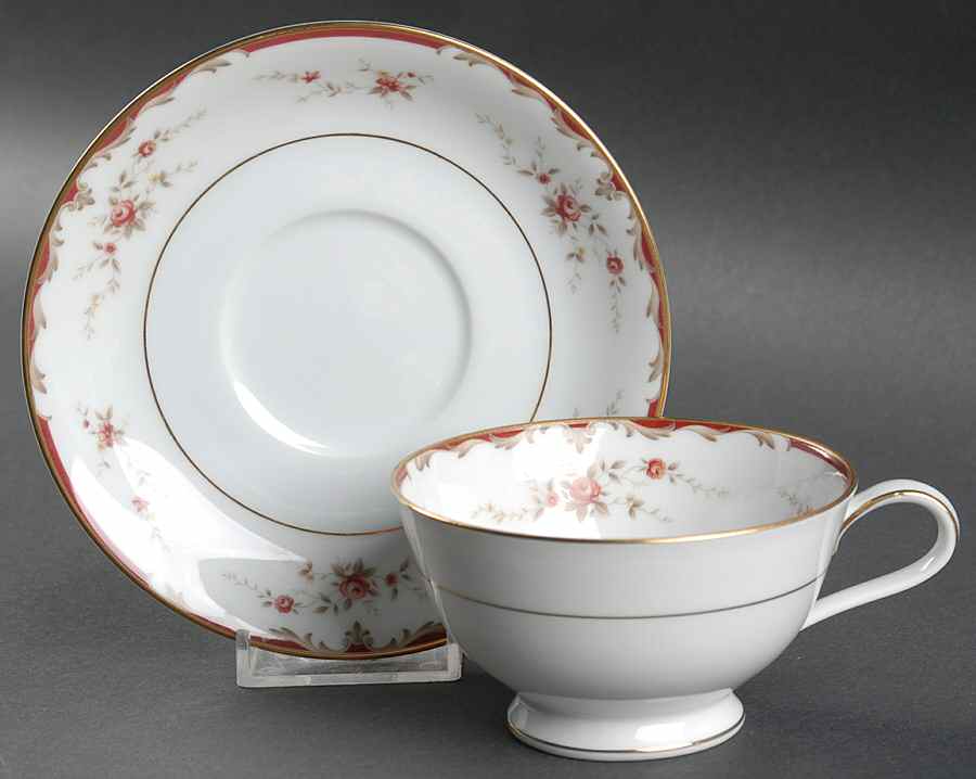 Jean Footed Cup & Saucer Set by Noritake-1