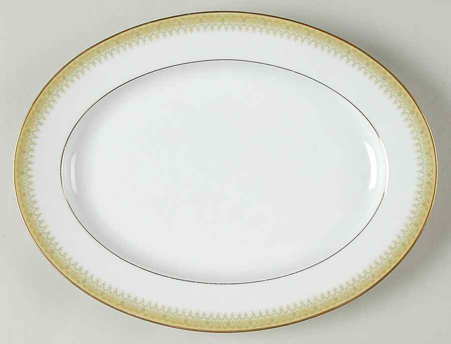 Jennifer 11" Oval Serving Platter by Noritake-1