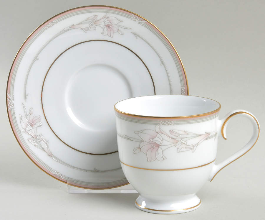 Jenna Footed Cup & Saucer Set by Noritake-1