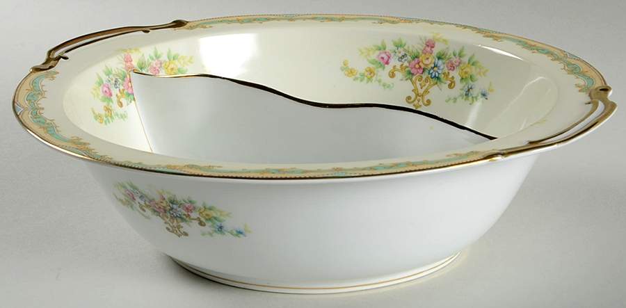 Joan Round Divided Vegetable Bowl by Noritake-1