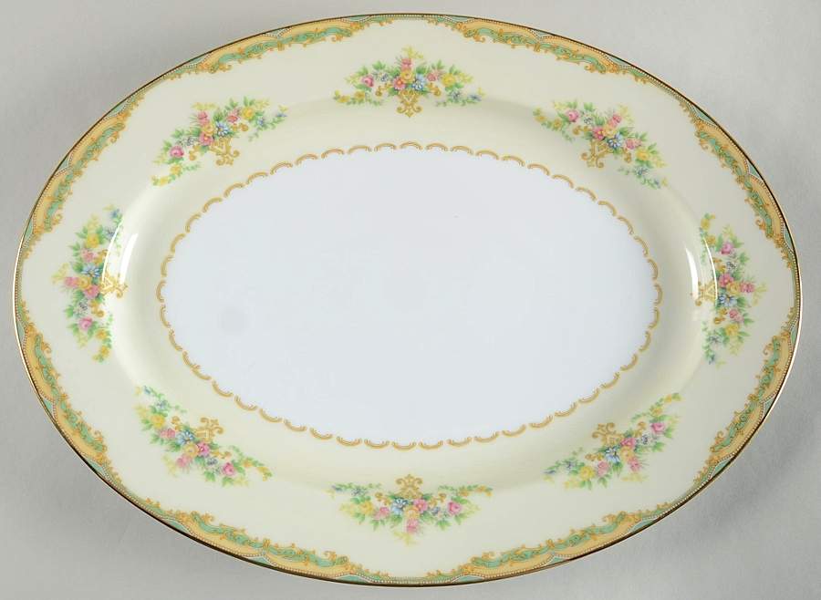 Joan 16" Oval Serving Platter by Noritake-1