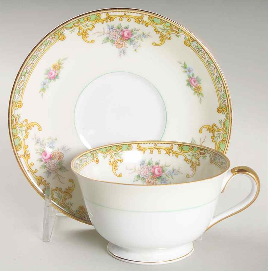 Joliet Footed Cup & Saucer Set by Noritake-1
