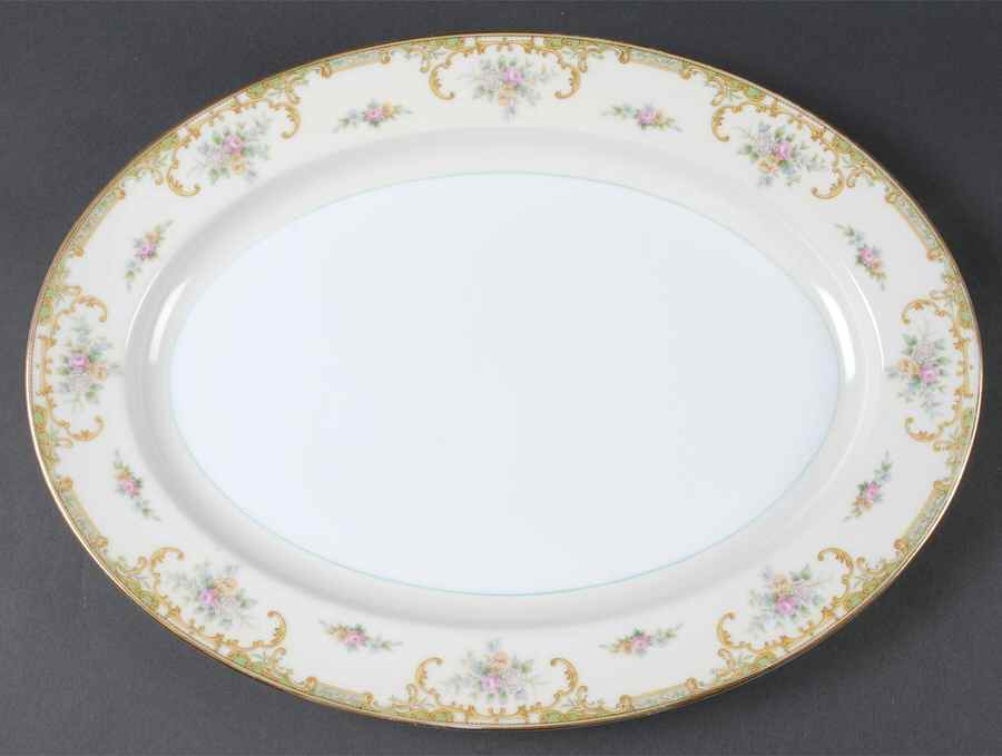 Joliet 16" Oval Serving Platter by Noritake-1