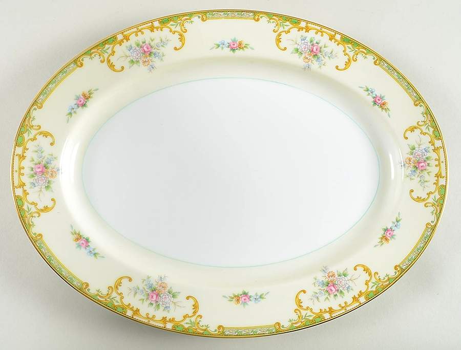 Joliet 13" Oval Serving Platter by Noritake-1