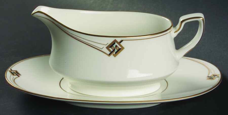 Joely Gravy Boat & Underplate (Relish/Butter) by Noritake-1