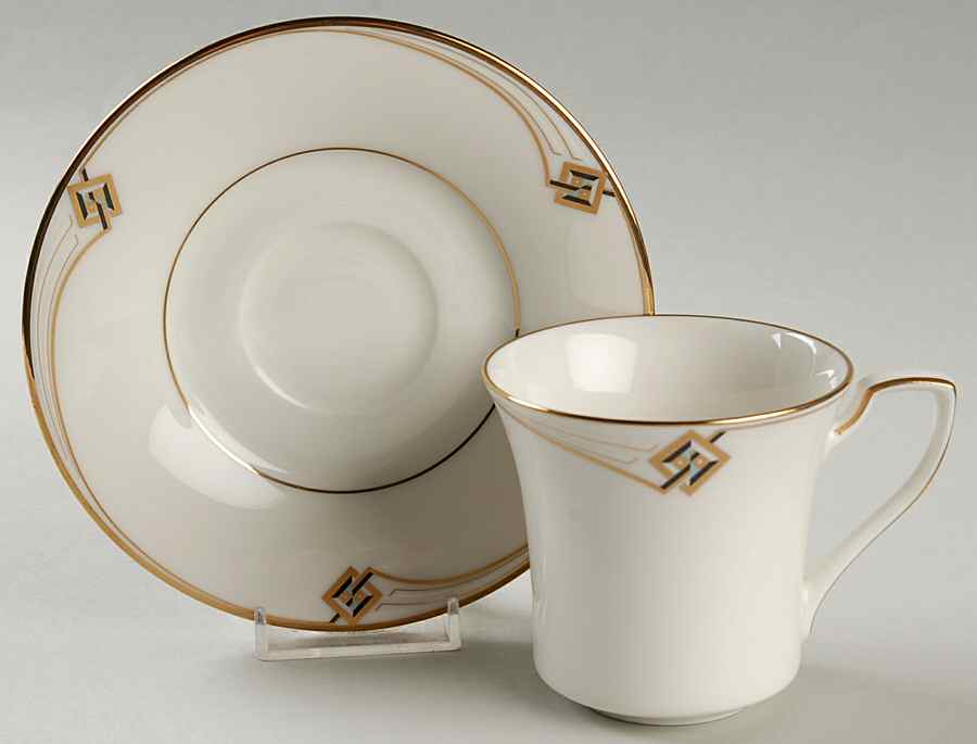 Joely Flat Cup & Saucer Set by Noritake-1