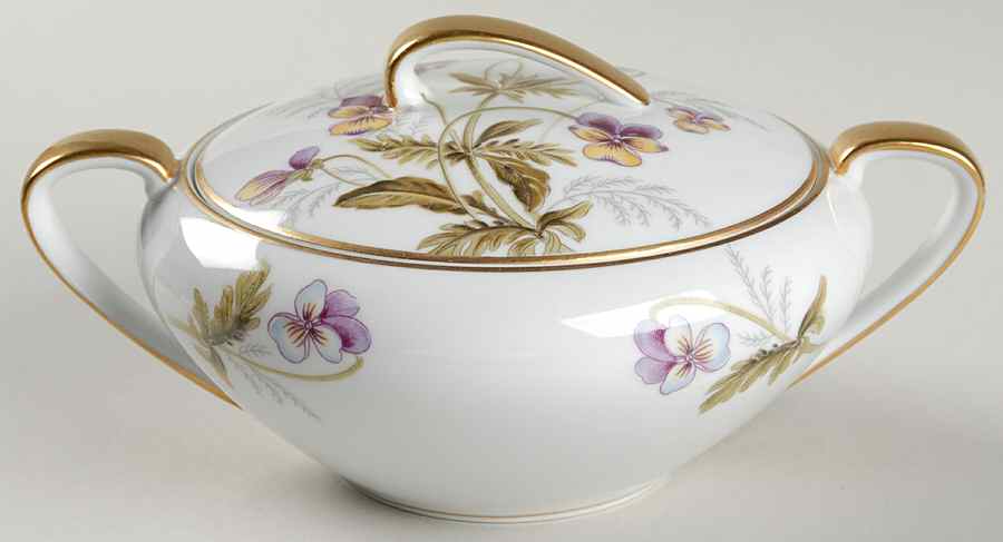 Joyce Sugar Bowl & Lid by Noritake-1