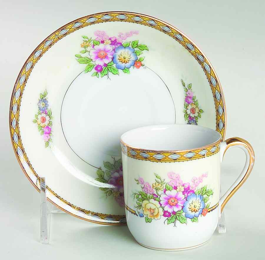 Juanita Flat Demitasse Cup & Saucer Set by Noritake-1