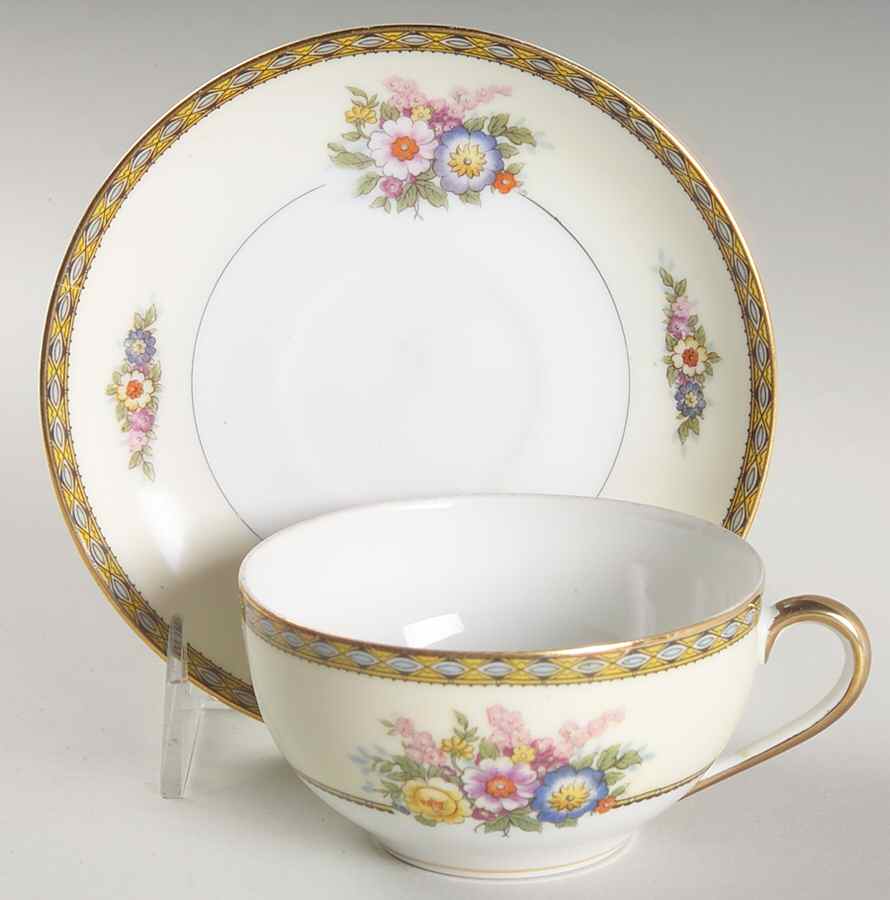 Juanita Flat Cup & Saucer Set by Noritake-1
