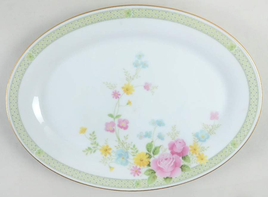 Jubilation 14" Oval Serving Platter by Noritake-1