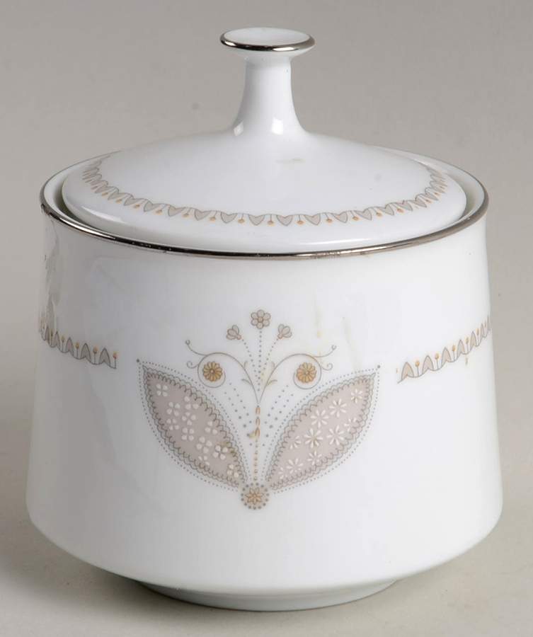 Juliet Sugar Bowl & Lid by Noritake-1
