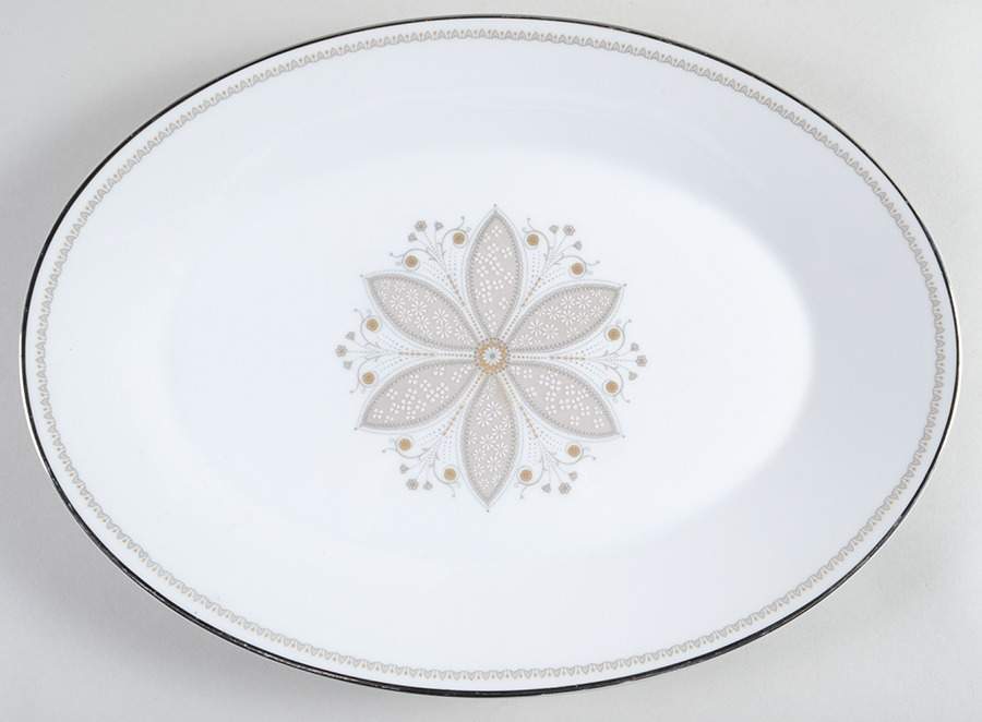 Juliet 14" Oval Serving Platter by Noritake-1