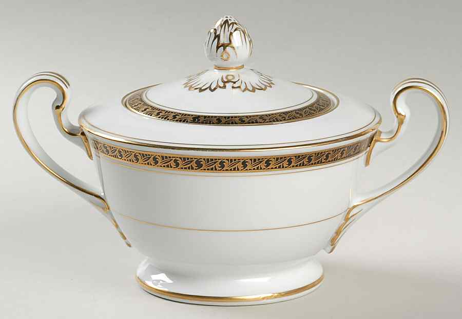 Julie Sugar Bowl & Lid by Noritake-1