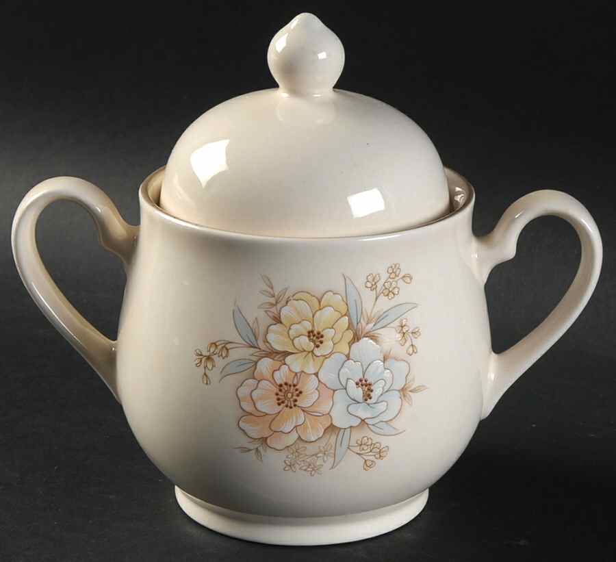 Julie Sugar Bowl & Lid by Noritake-1