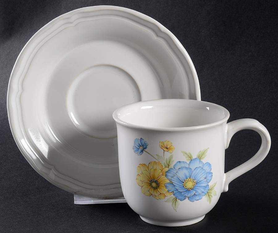 Junenight Flat Cup & Saucer Set by Noritake-1
