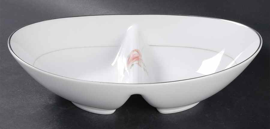 June 10" Oval Divided Vegetable Bowl by Noritake-1