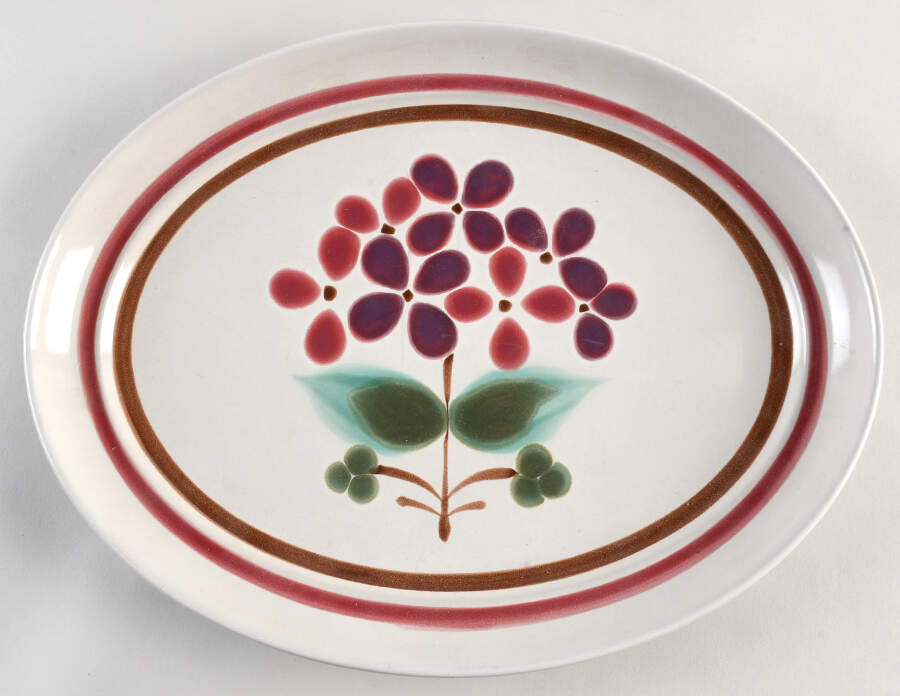 Junebuds 13" Oval Serving Platter by Noritake-1