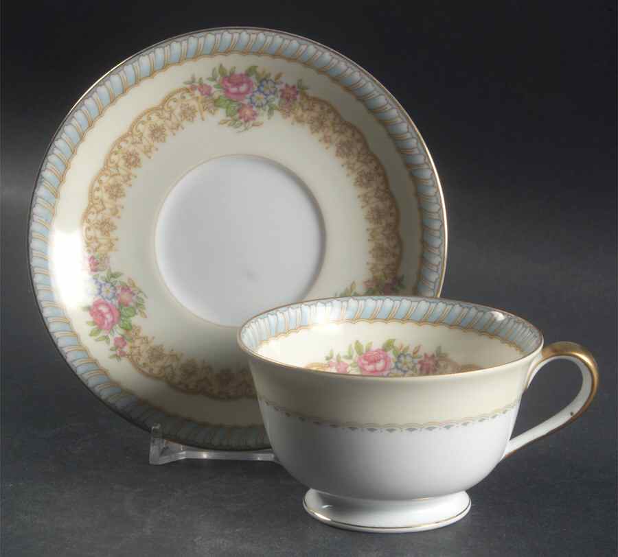 Juno Footed Cup & Saucer Set by Noritake-1