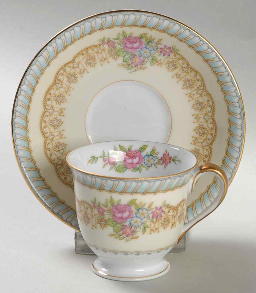 Juno Footed Demitasse Cup & Saucer Set by Noritake-1