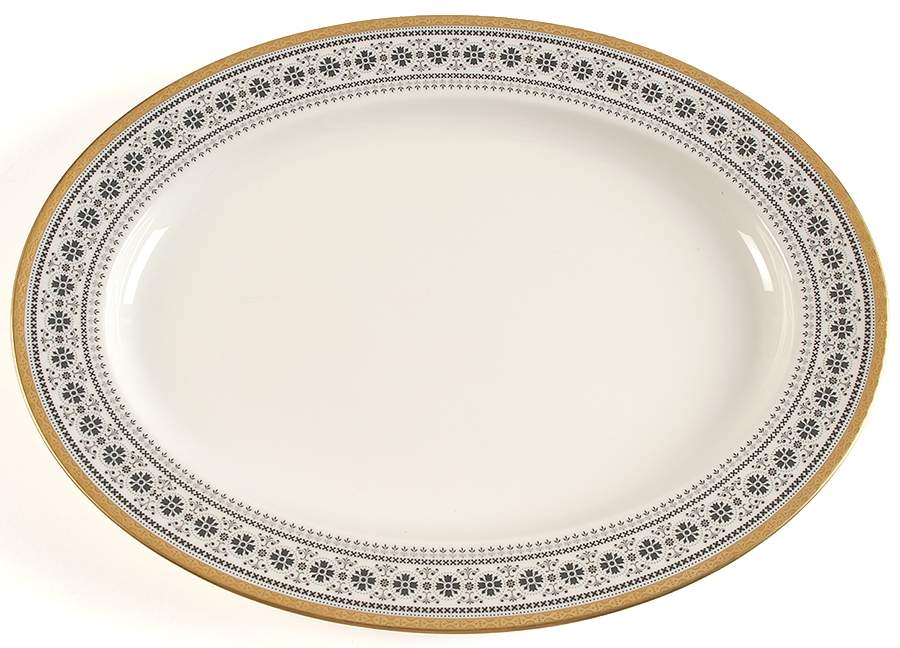 Jupiter 16" Oval Serving Platter by Noritake-1