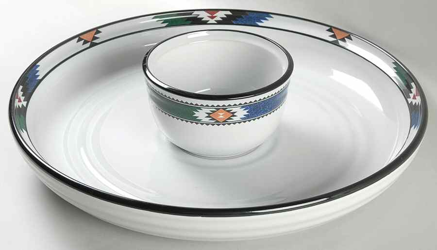 Kachina Chip&Dip (Dip Is Open Sugar/Dip/Individual Baker) by Noritake-1