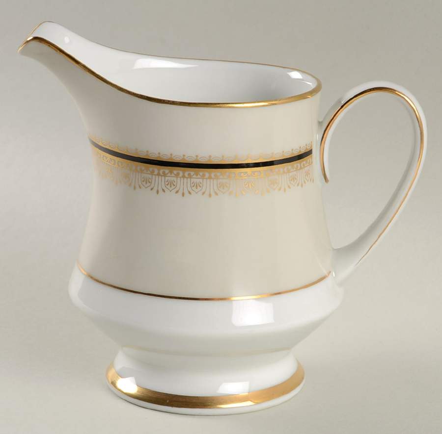 Karen (2671, Black & Gold) Creamer by Noritake-1