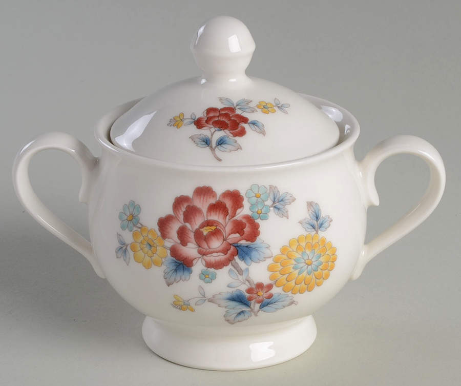 Kashmir Sugar Bowl & Lid by Noritake-1