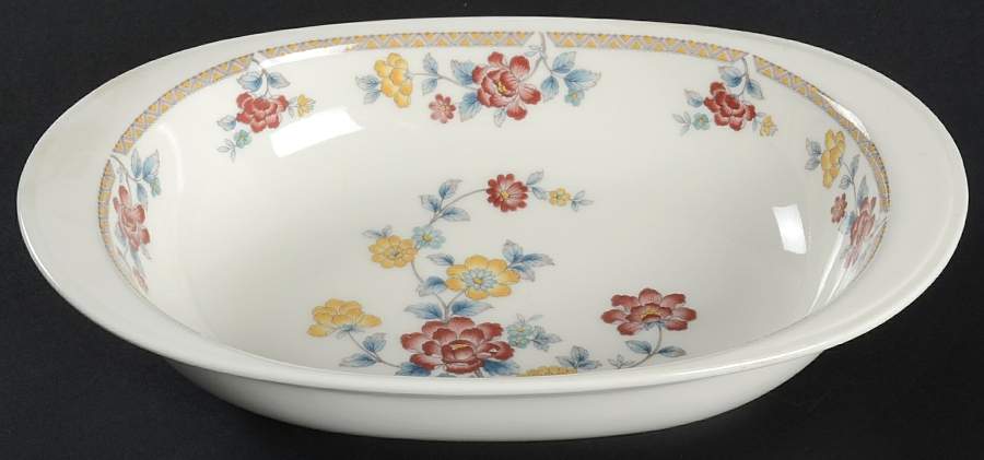 Kashmir 10" Oval Vegetable Bowl by Noritake-1