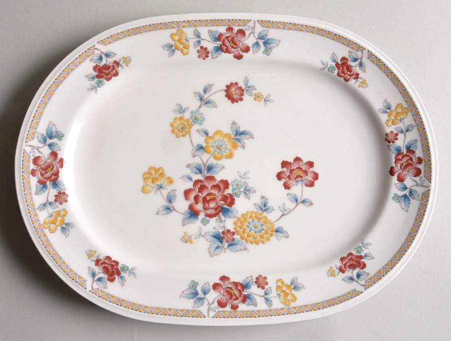 Kashmir 12" Oval Serving Platter by Noritake-1