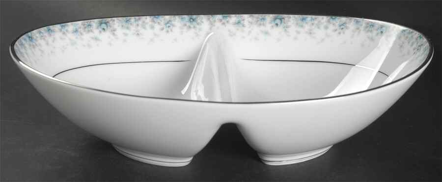 Kathleen 10" Oval Divided Vegetable Bowl by Noritake-1