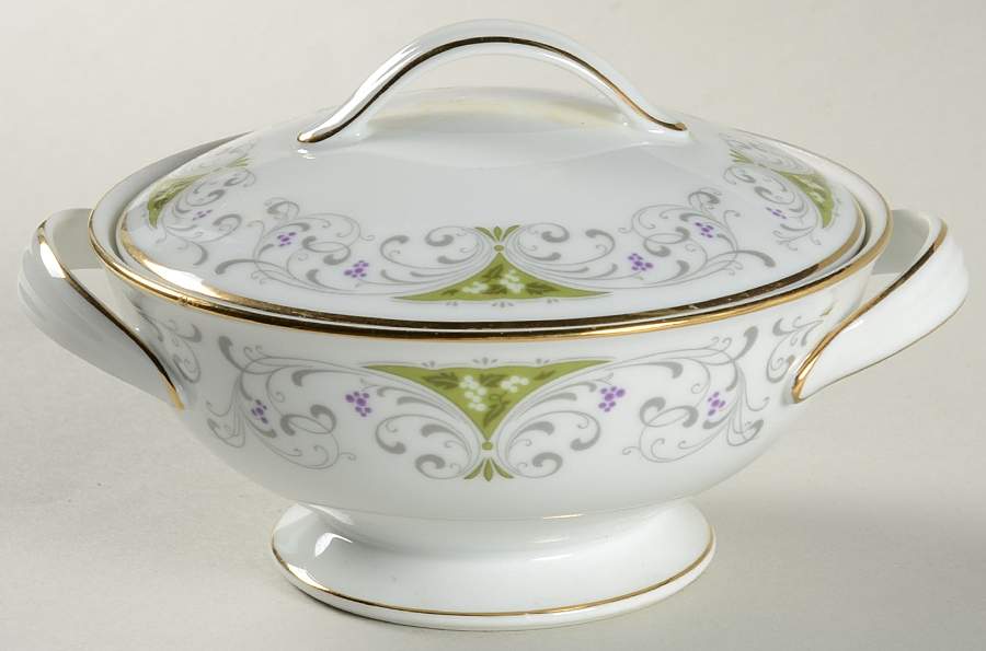 Kathryn Sugar Bowl & Lid by Noritake-1
