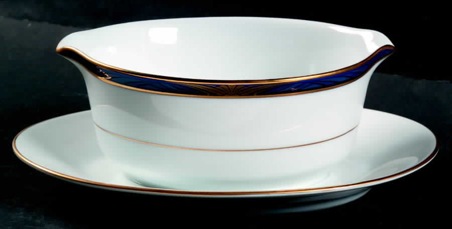 Katmandu Gravy Boat with Attached Underplate by Noritake-1