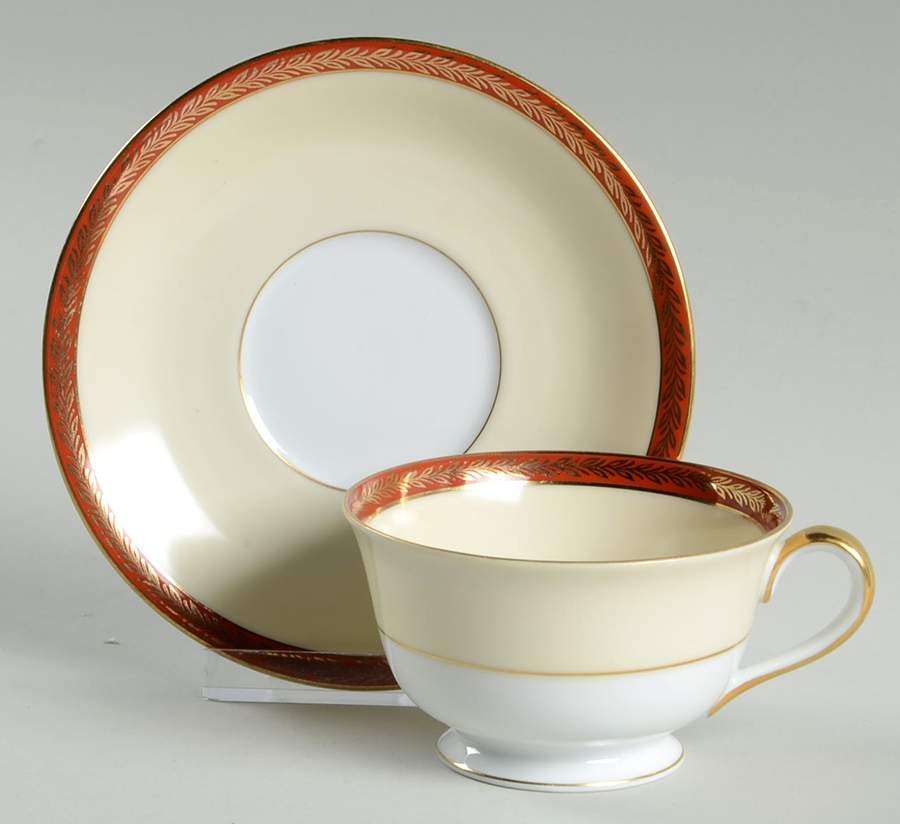 Kawana Footed Cup & Saucer Set by Noritake-1