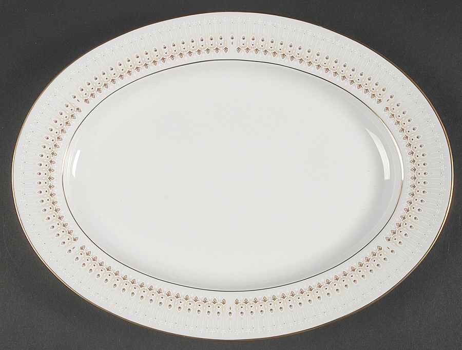 Keenan 11" Oval Serving Platter by Noritake-1