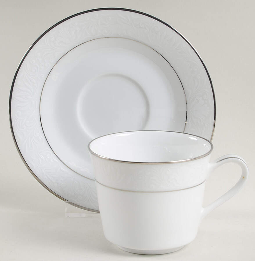 Kendal Footed Cup & Saucer Set by Noritake-1