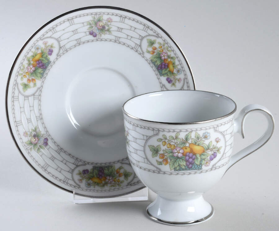 Kenmare Footed Cup & Saucer Set by Noritake-1