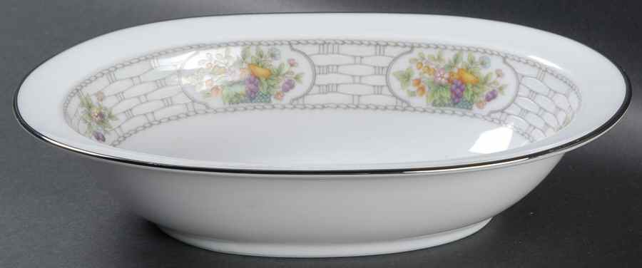 Kenmare 10" Oval Vegetable Bowl by Noritake-1