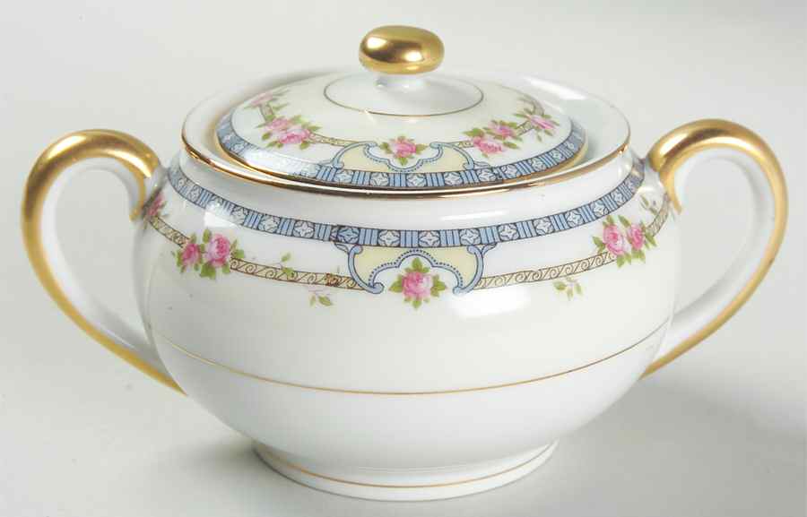 Kenmore (50 Years Old) Mini Sugar Bowl & Lid by Noritake-1