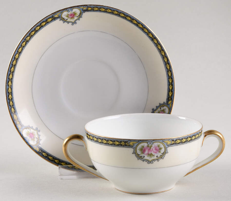 Kenosha Flat Bouillon Cup & Saucer by Noritake-1
